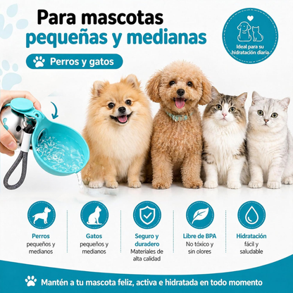 Botella de Agua para Perros.